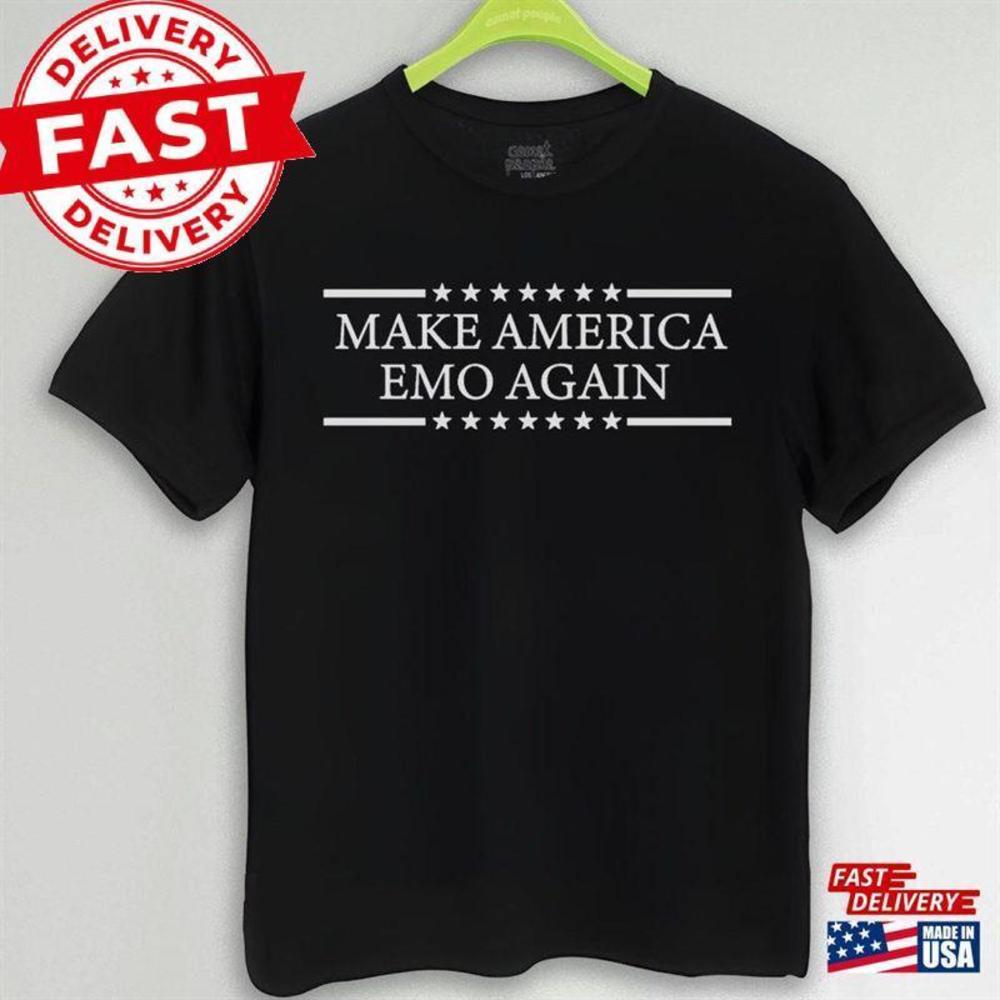 Make America Emo Again Unisex Cotton Tee Funny T-Shirt  Classic